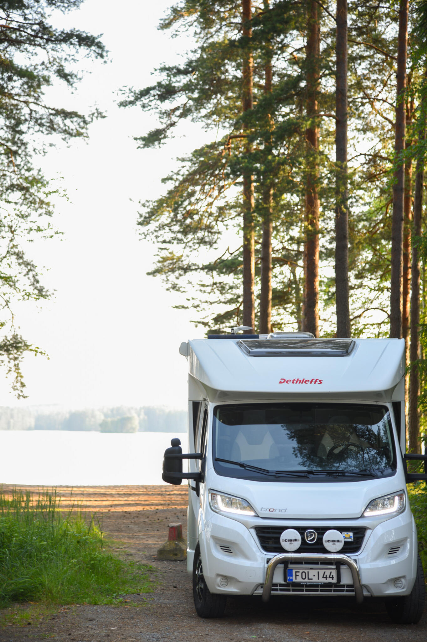 The Dethleffs Trend motorhome by the lake The Dethleffs Trend motorhome gets you to the pretties places in Finland and beyond
